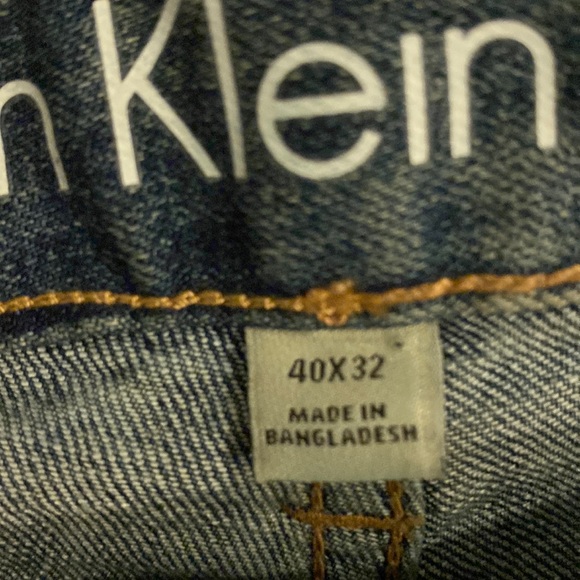 Men’s Calvin Klein Slim Straight Jeans Sz 40 x 32 - Picture 7 of 8
